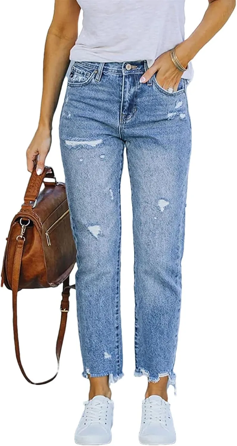 Женские джинсы Stretch с высокой талией, рваные, Trend Blue
Женские джинсы Stretch с высокой талией, рваные, Trend Blue