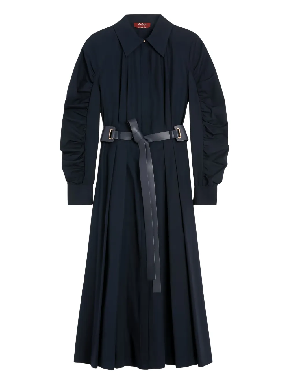 Платье-рубашка миди с поясом и рукавами-буфами MAX MARA, черный
Платье-рубашка миди с поясом и рукавами-буфами MAX MARA, черный