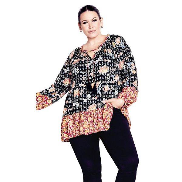 Женский топ plus size Imari с завышенной талией и вставками Avenue, Black Combo
Женский топ plus size Imari с завышенной талией и вставками Avenue, Black Combo