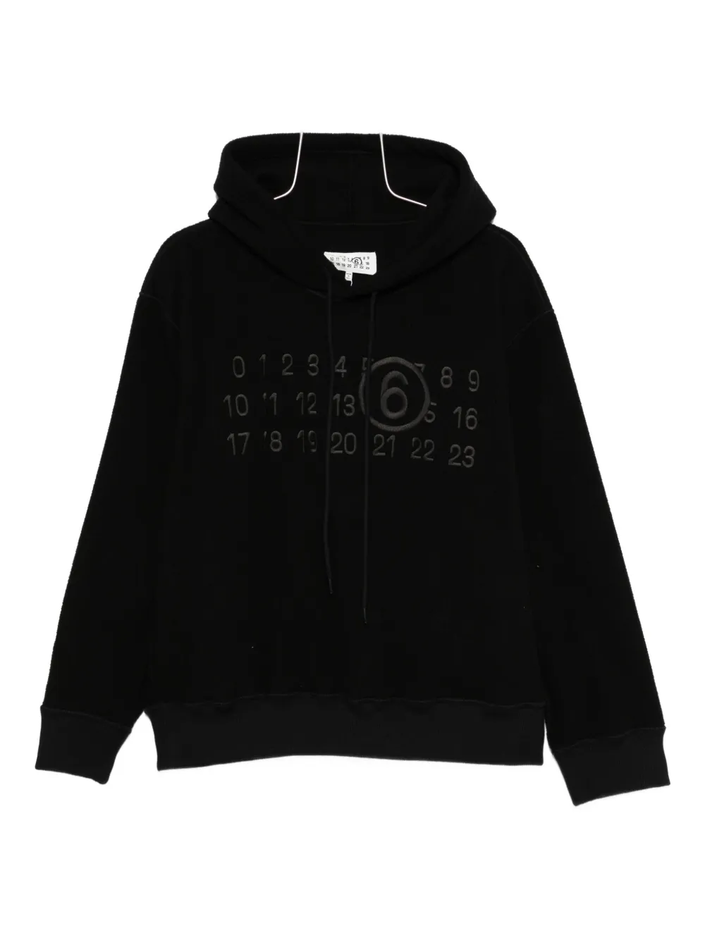 Худи Numeric с логотипом MM6 Maison Margiela, черный 
Худи Numeric с логотипом MM6 Maison Margiela, черный