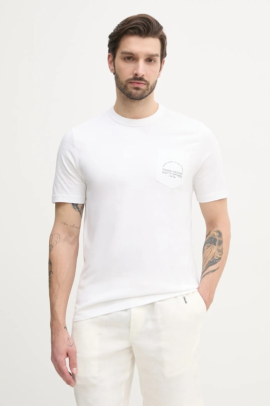 Хлопковая футболка Tommy Hilfiger, белый
Хлопковая футболка Tommy Hilfiger, белый