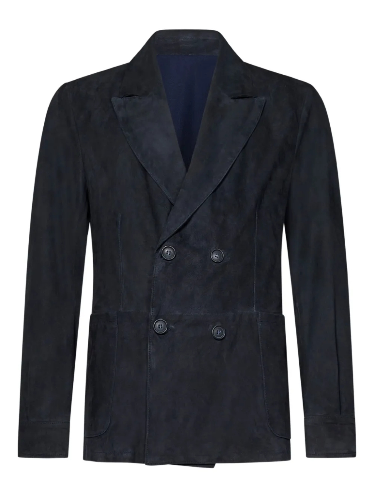 Кожаный двубортный пиджак FRANZESE COLLECTION, синий
Кожаный двубортный пиджак FRANZESE COLLECTION, синий