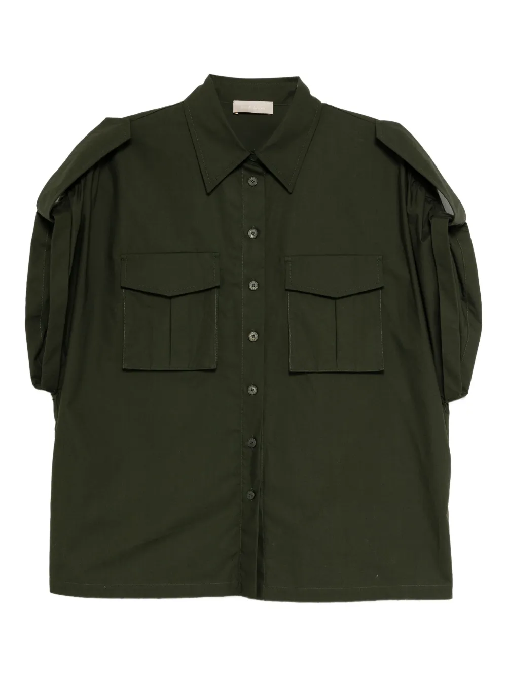 Поплиновая рубашка Elie Saab, зеленый
Поплиновая рубашка Elie Saab, зеленый