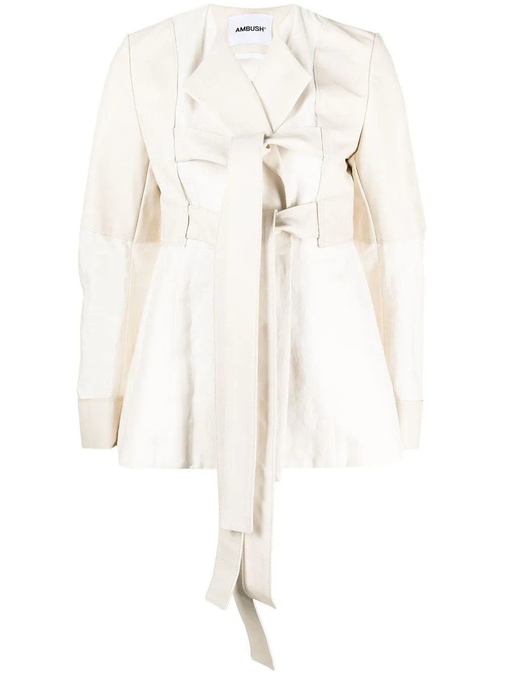 Блейзер с завязками спереди AMBUSH, нейтральный
Блейзер с завязками спереди AMBUSH, нейтральный