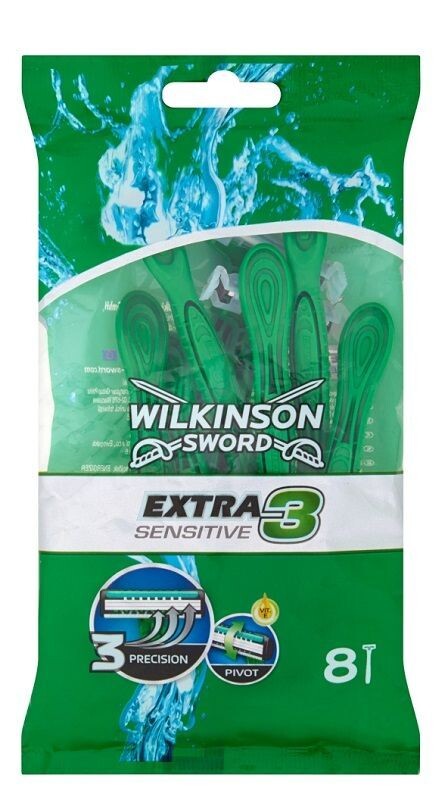 Wilkinson Extra3 Sensitive бритва для мужчин, 8 шт.
Wilkinson Extra3 Sensitive бритва для мужчин, 8 шт.