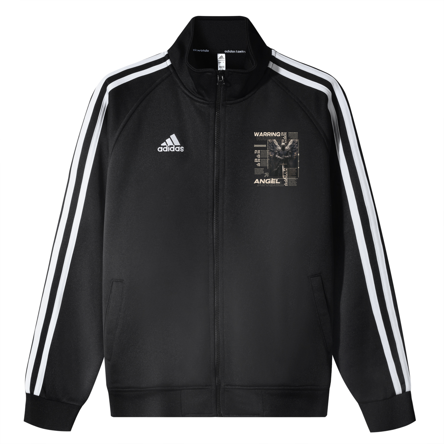 Adidas Унисекс куртка 3-Stripes черная, Black 
Adidas Унисекс куртка 3-Stripes черная, Black