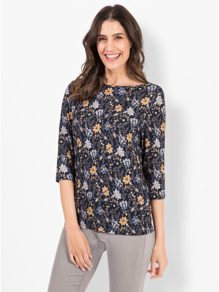 Рубашка с принтом в темно-синем и охристом цветах WITT WEIDEN
Рубашка с принтом в темно-синем и охристом цветах WITT WEIDEN