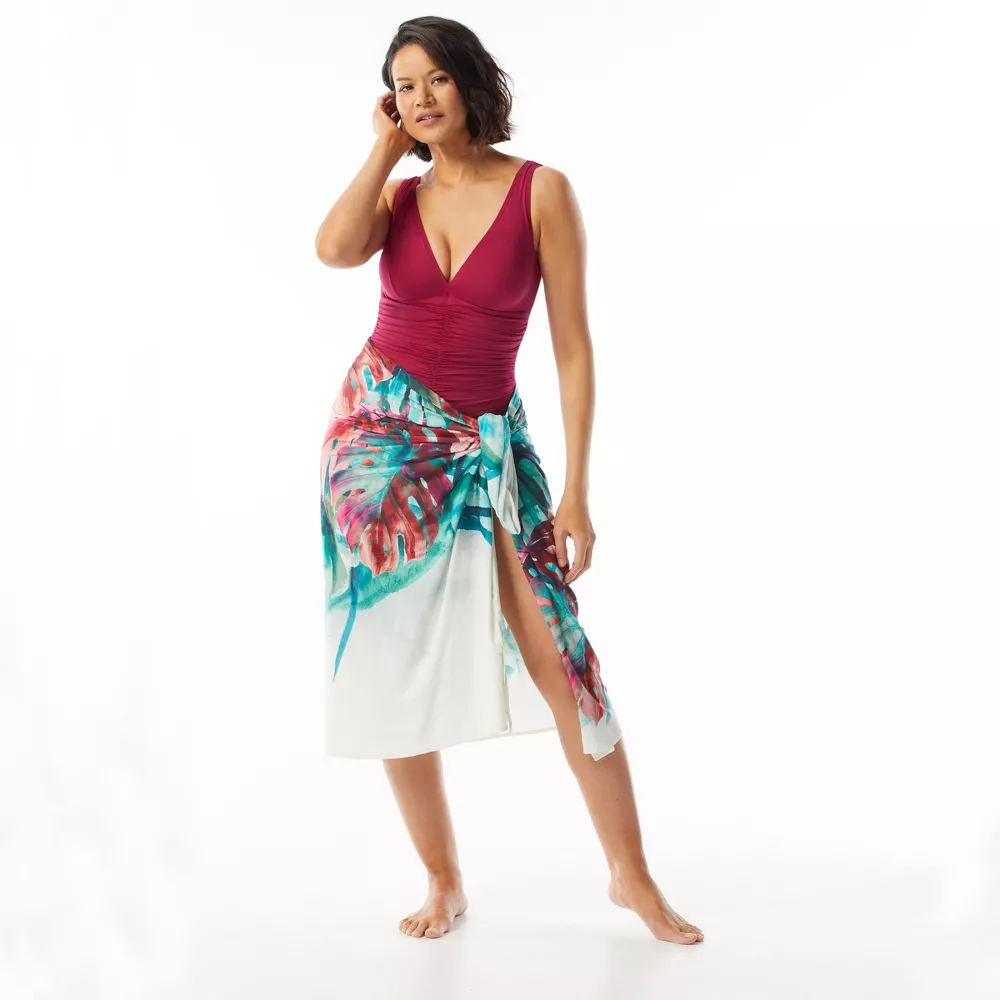 Coco Contours Topaz Convertible Oversize Sarong Cover Up, один размер, многоцветный
Coco Contours Topaz Convertible Oversize Sarong Cover Up, один размер, многоцветный