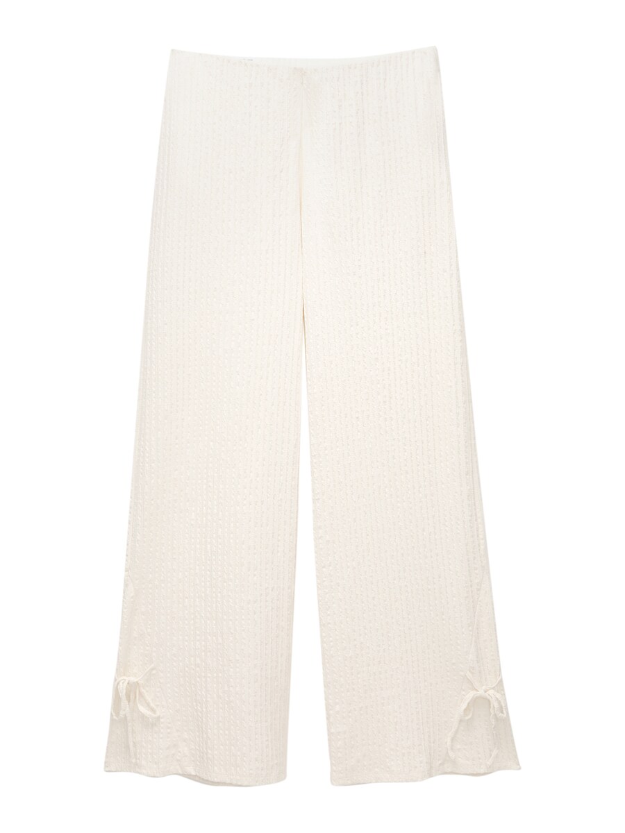 Широкие брюки Pull&Bear, экрю
Широкие брюки Pull&Bear, экрю