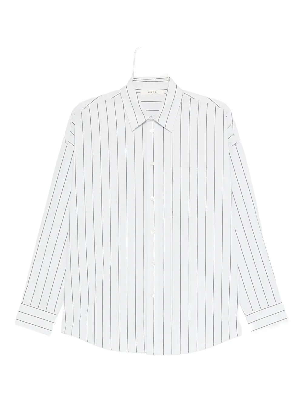 Рубашка в полоску на пуговицах 6397, белый
Рубашка в полоску на пуговицах 6397, белый