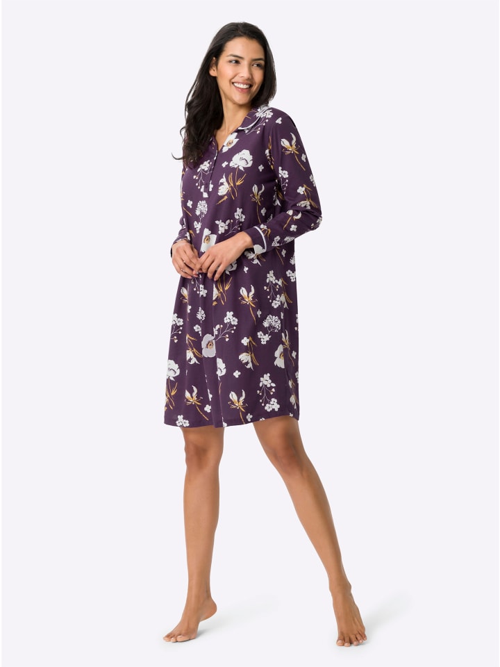 Ночная рубашка с принтом винограда и экрю Sieh an!
Ночная рубашка с принтом винограда и экрю Sieh an!