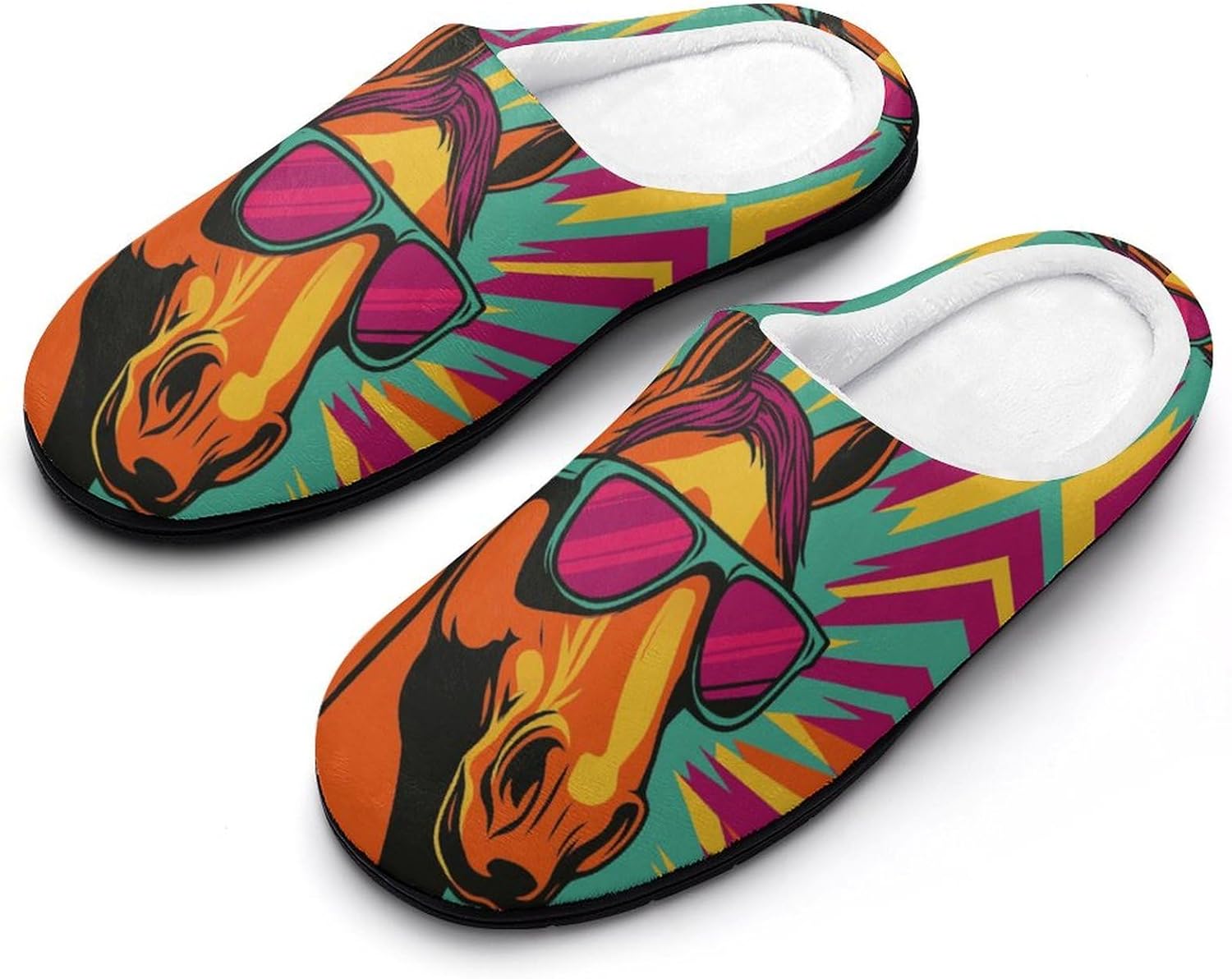 KKdskkds Яркие домашние тапочки для мужчин из хлопка с противоскользящим покрытием, уютные, теплые, дышащие, Cool Horse Face
KKdskkds Яркие домашние тапочки для мужчин из хлопка с противоскользящим покрытием, уютные, теплые, дышащие, Cool Horse Face