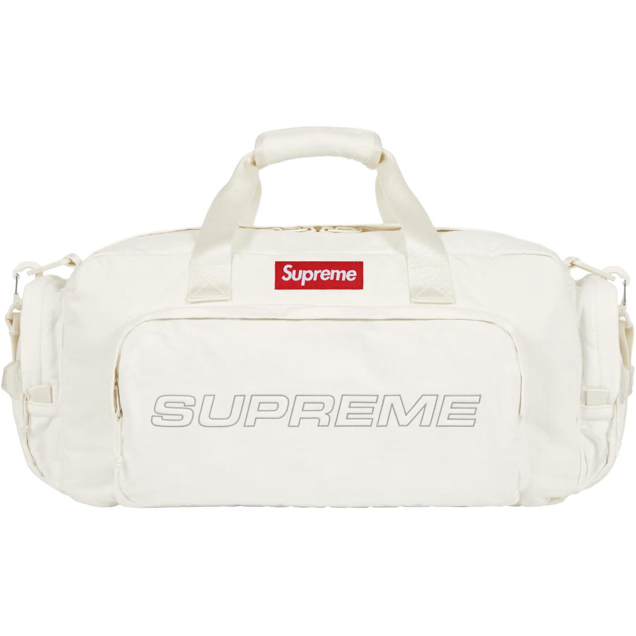 Supreme 39-литровая нейлоновая дорожная сумка унисекс белая, White
Supreme 39-литровая нейлоновая дорожная сумка унисекс белая, White