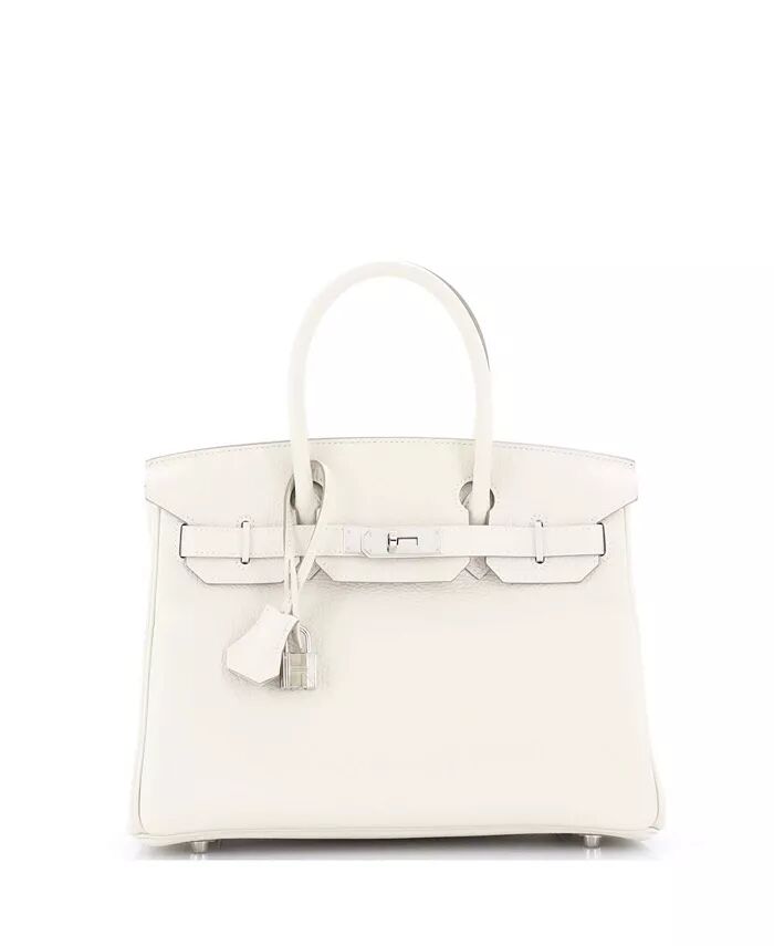 Сумка Birkin 30 Light Clemence с фурнитурой из палладия Pre-Owned HERMÉS, белый
Сумка Birkin 30 Light Clemence с фурнитурой из палладия Pre-Owned HERMÉS, белый