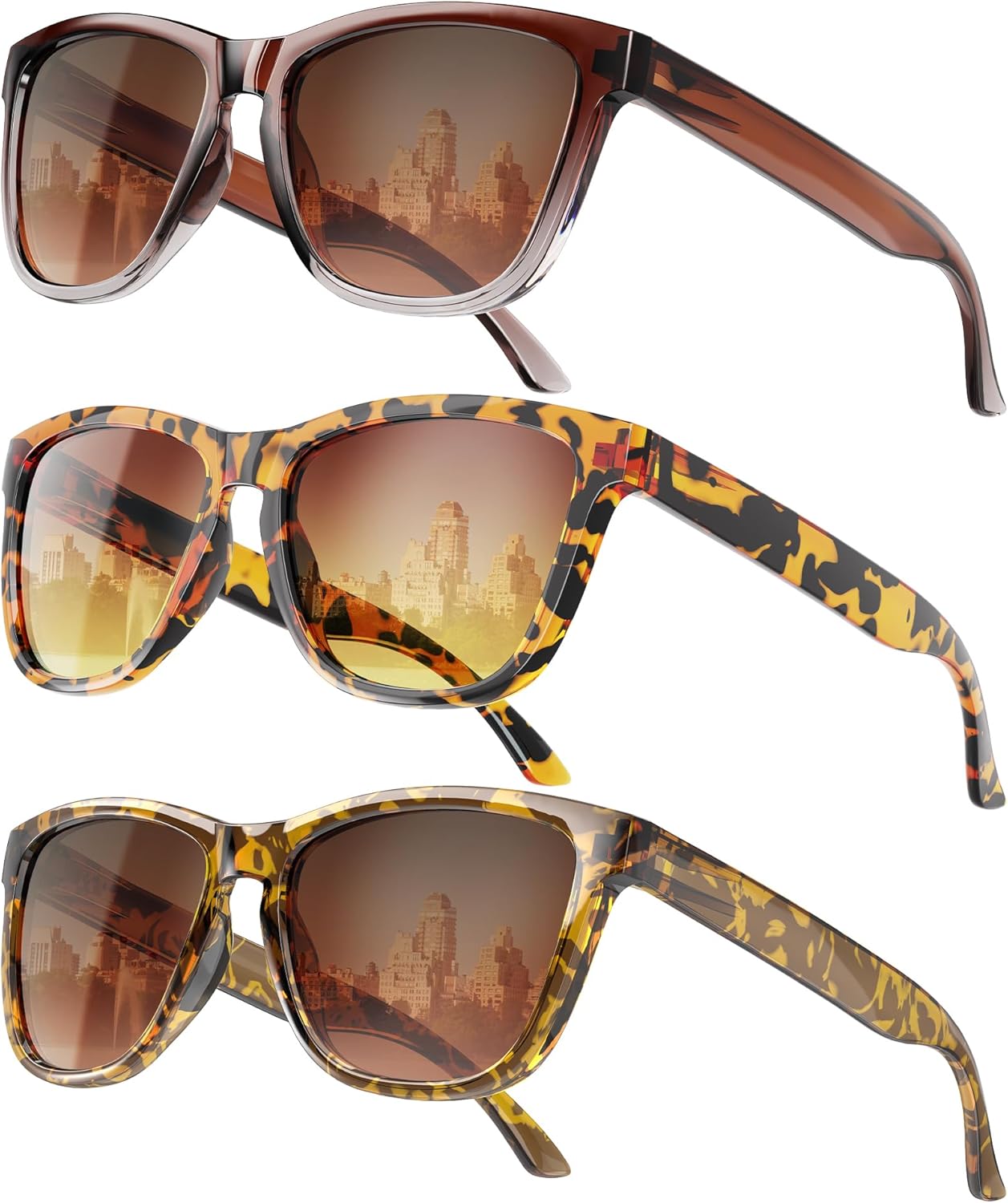 Женские поляризованные солнцезащитные очки: модные поляризованные солнцезащитные очки с защитой UV400 QALLY, A07-gradient Brown + Leopard Gradient Brown + Yellow Leopard Brown
Женские поляризованные солнцезащитные очки: модные поляризованные солнцезащитные очки с защитой UV400 QALLY, A07-gradient Brown + Leopard Gradient Brown + Yellow Leopard Brown