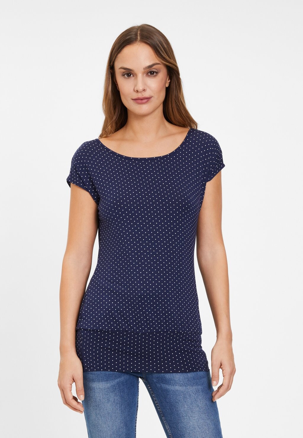 Футболка с принтом LASCANA, синий
Футболка с принтом LASCANA, синий