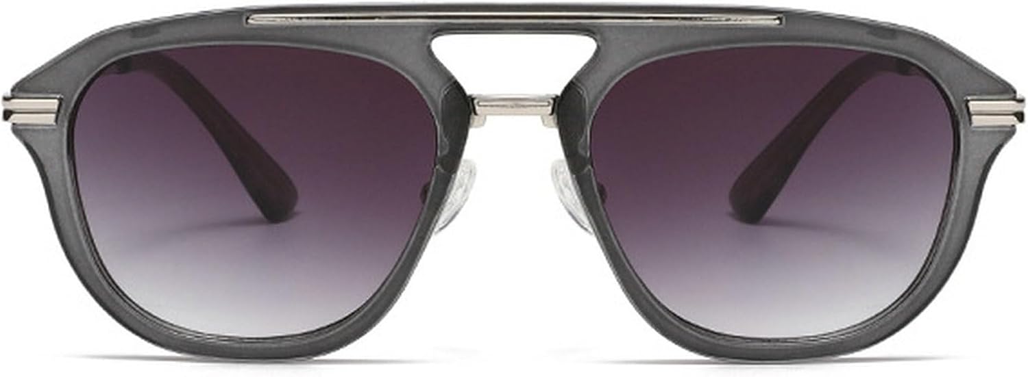 Женские солнцезащитные очки-пилот 2025 года, роскошная металлическая оправа с двойным дужком, винтажные солнцезащитные очки-пилот для защиты от УФ-излучения mincl, Gray
Женские солнцезащитные очки-пилот 2025 года, роскошная металлическая оправа с двойным дужком, винтажные солнцезащитные очки-пилот для защиты от УФ-излучения mincl, Gray