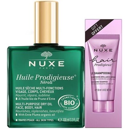 Масло Nuxe Huile Prodigieuse Neroli Bio, 100 мл + Шампунь для зеркального блеска волос Prodigieux, 30 мл
Масло Nuxe Huile Prodigieuse Neroli Bio, 100 мл + Шампунь для зеркального блеска волос Prodigieux, 30 мл
