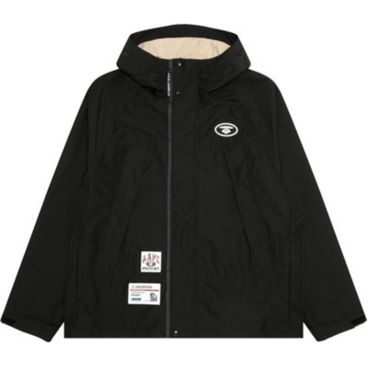 Aape Куртка-ветровка с капюшоном и логотипом, Black
Aape Куртка-ветровка с капюшоном и логотипом, Black