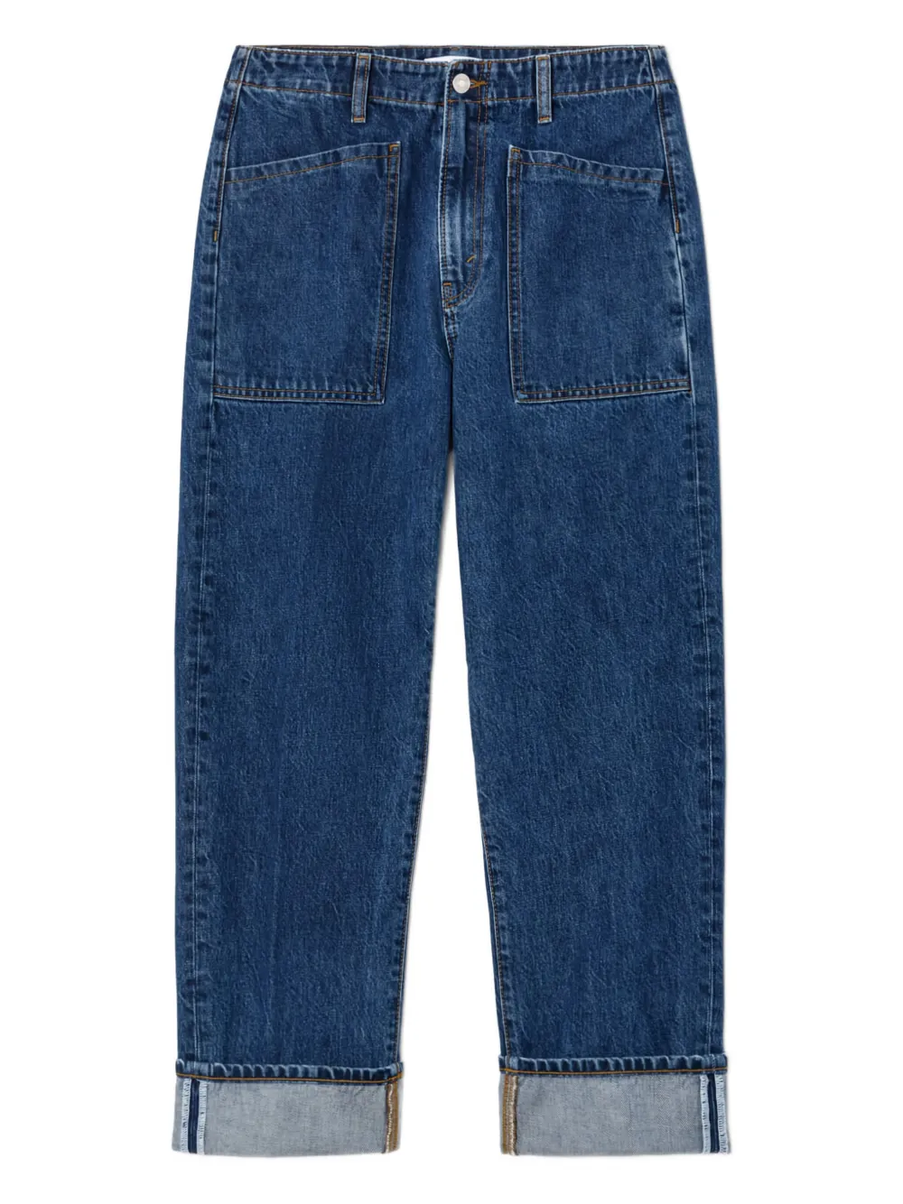 Джинсы Bender с двумя карманами и манжетами RE/DONE, синий
Джинсы Bender с двумя карманами и манжетами RE/DONE, синий