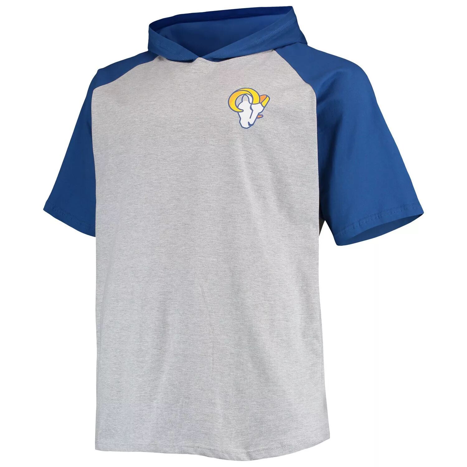 Мужской пуловер с капюшоном с короткими рукавами и короткими рукавами реглан, серый/королевский Los Angeles Rams Big & Tall
Мужской пуловер с капюшоном с короткими рукавами и короткими рукавами реглан, серый/королевский Los Angeles Rams Big & Tall