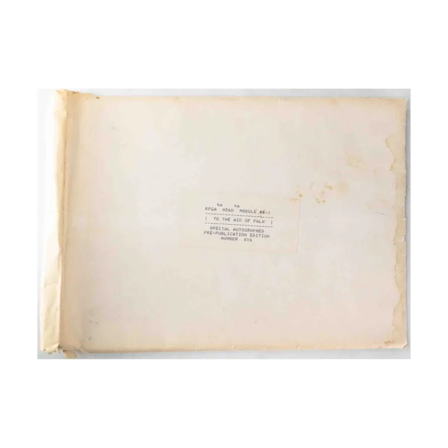 Модуль To the Aid of Falx (Pre-Publication Edition #16), Advanced Dungeons & Dragons (1st Edition) - Modules & Adventures
Модуль To the Aid of Falx (Pre-Publication Edition #16), Advanced Dungeons & Dragons (1st Edition) - Modules & Adventures