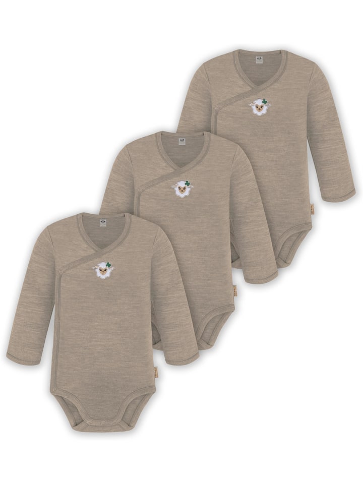 Normani Outdoor Sports Набор из 3 детских бодиков из шерсти мериноса, бежевого цвета
Normani Outdoor Sports Набор из 3 детских бодиков из шерсти мериноса, бежевого цвета