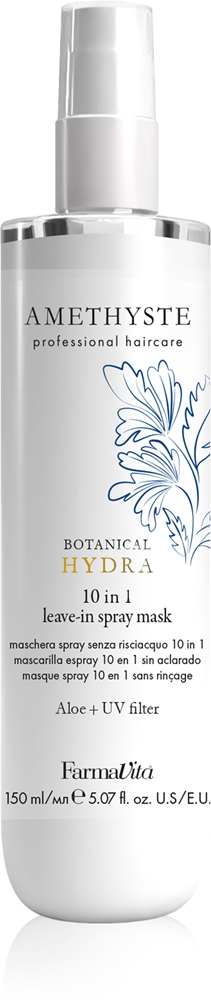 Аметистовая ботаническая увлажняющая маска-спрей интенсивного действия для волос, подвергнутых термической обработке Farmavita, 150 мл
Аметистовая ботаническая увлажняющая маска-спрей интенсивного действия для волос, подвергнутых термической обработке Farmavita, 150 мл