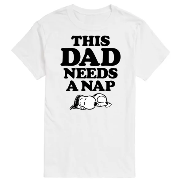 Мужская футболка Peanuts с принтом "Этому папе нужен сон" Licensed Character, белый
Мужская футболка Peanuts с принтом "Этому папе нужен сон" Licensed Character, белый