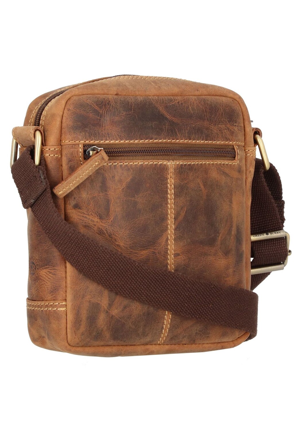 Винтажная кожаная сумка через плечо 18 см Green Burry, коричневый
Винтажная кожаная сумка через плечо 18 см Green Burry, коричневый