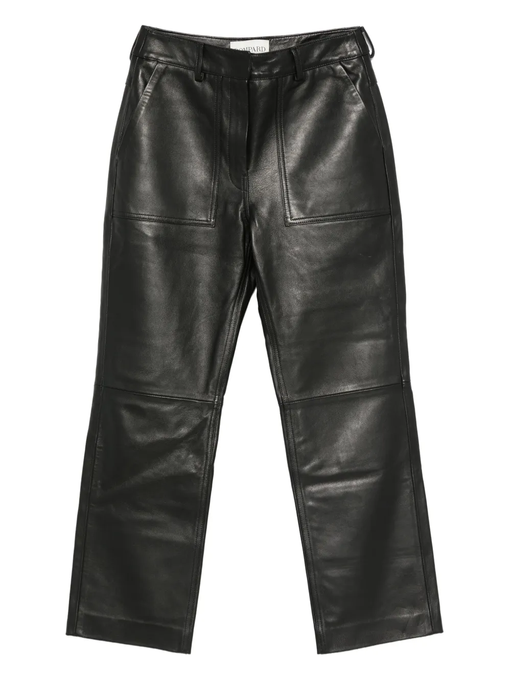 Кожаные брюки с накладными карманами Eric Bompard, черный
Кожаные брюки с накладными карманами Eric Bompard, черный