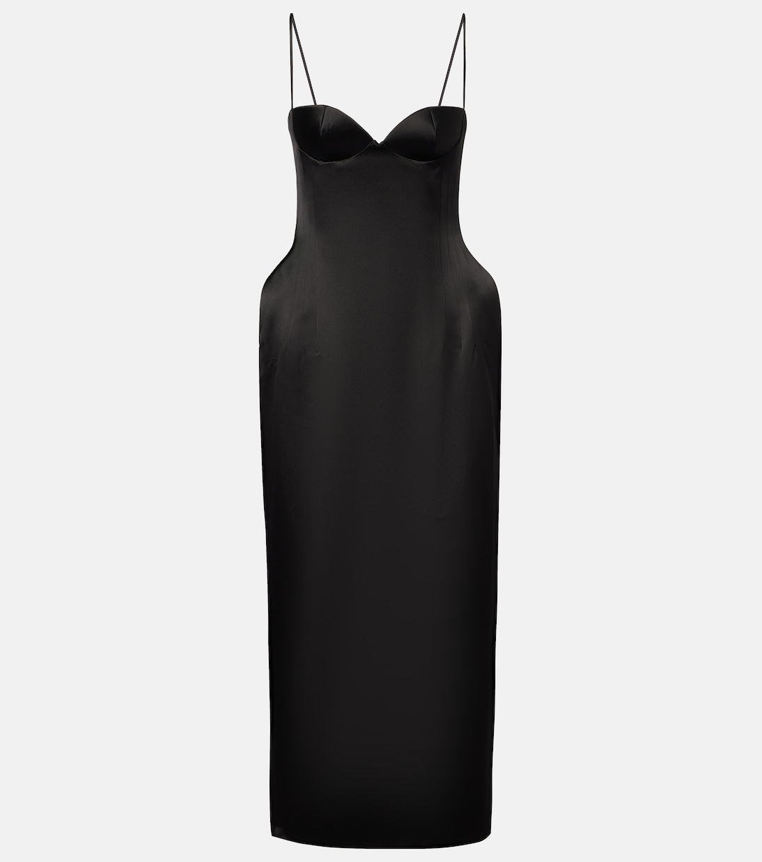 Шелковое платье миди Magda Butrym, черный
Шелковое платье миди Magda Butrym, черный