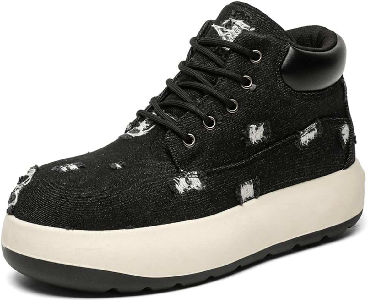 Мужские модные ботинки на щиколотку, удобные, с шнуровкой, высокие повседневные туфли, объемная подошва для ежедневной носки Zhoupulp, черный
Мужские модные ботинки на щиколотку, удобные, с шнуровкой, высокие повседневные туфли, объемная подошва для ежедневной носки Zhoupulp, черный