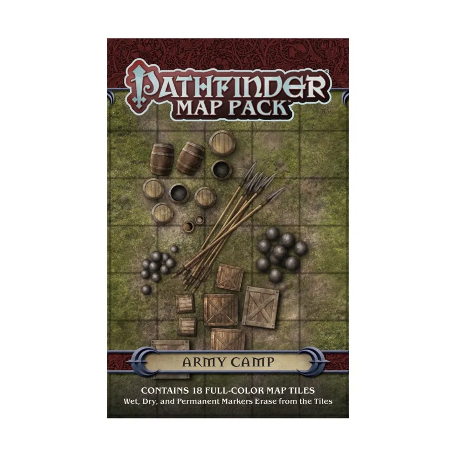 Пакет карт — Армейский лагерь, GameMastery & Pathfinder - Map Packs - Assorted
Пакет карт — Армейский лагерь, GameMastery & Pathfinder - Map Packs - Assorted