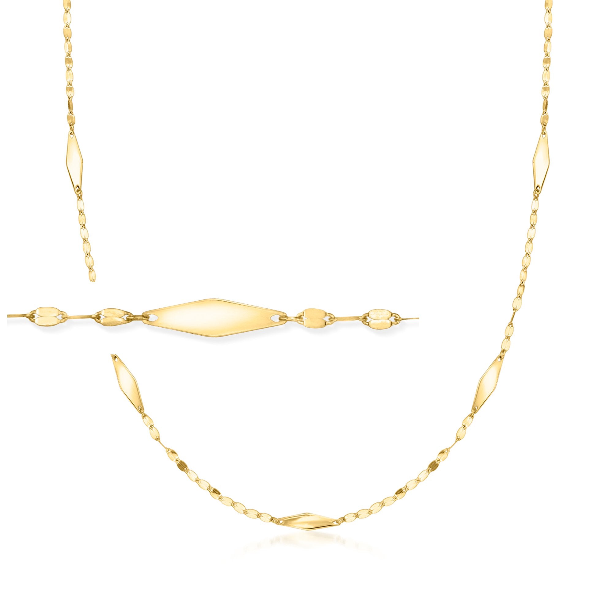 Ожерелье Canaria Italian Kite Station из 10-каратного желтого золота Canaria Fine Jewelry, 16 In
Ожерелье Canaria Italian Kite Station из 10-каратного желтого золота Canaria Fine Jewelry, 16 In