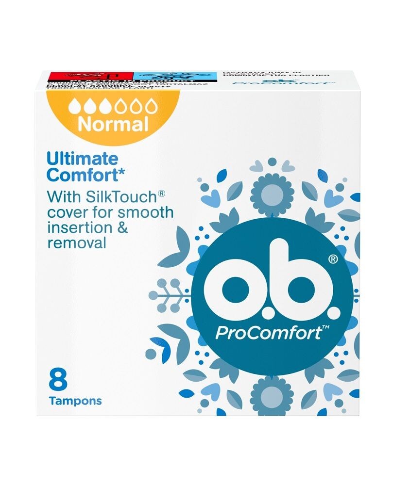 O.B. ProComfort Normal гигиенические тампоны, 8 шт.
O.B. ProComfort Normal гигиенические тампоны, 8 шт.