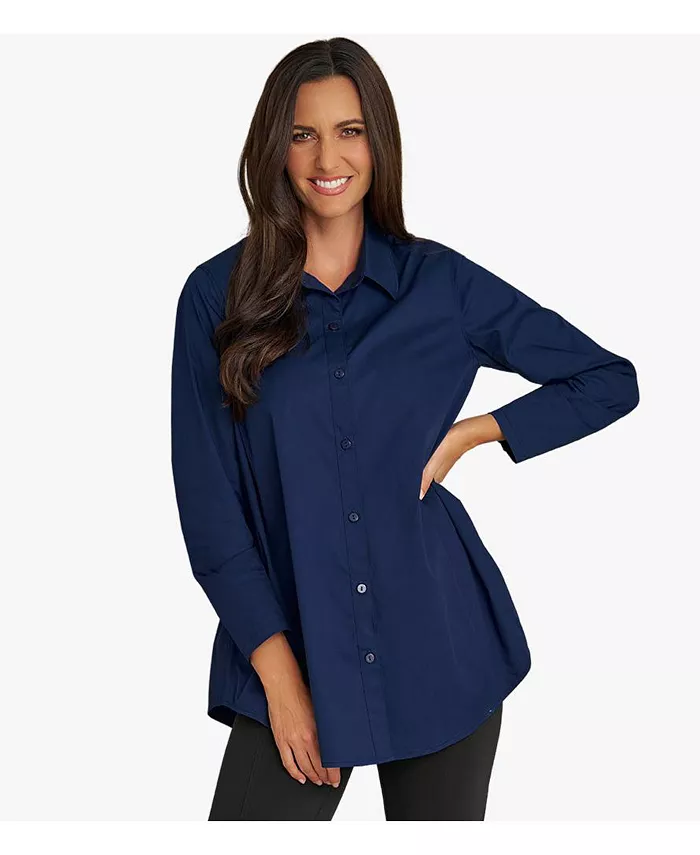 Женская хлопковая поплиновая рубашка-трапеция с застежкой на пуговицы спереди, туника Prime Time Stella Carakasi, синий
Женская хлопковая поплиновая рубашка-трапеция с застежкой на пуговицы спереди, туника Prime Time Stella Carakasi, синий