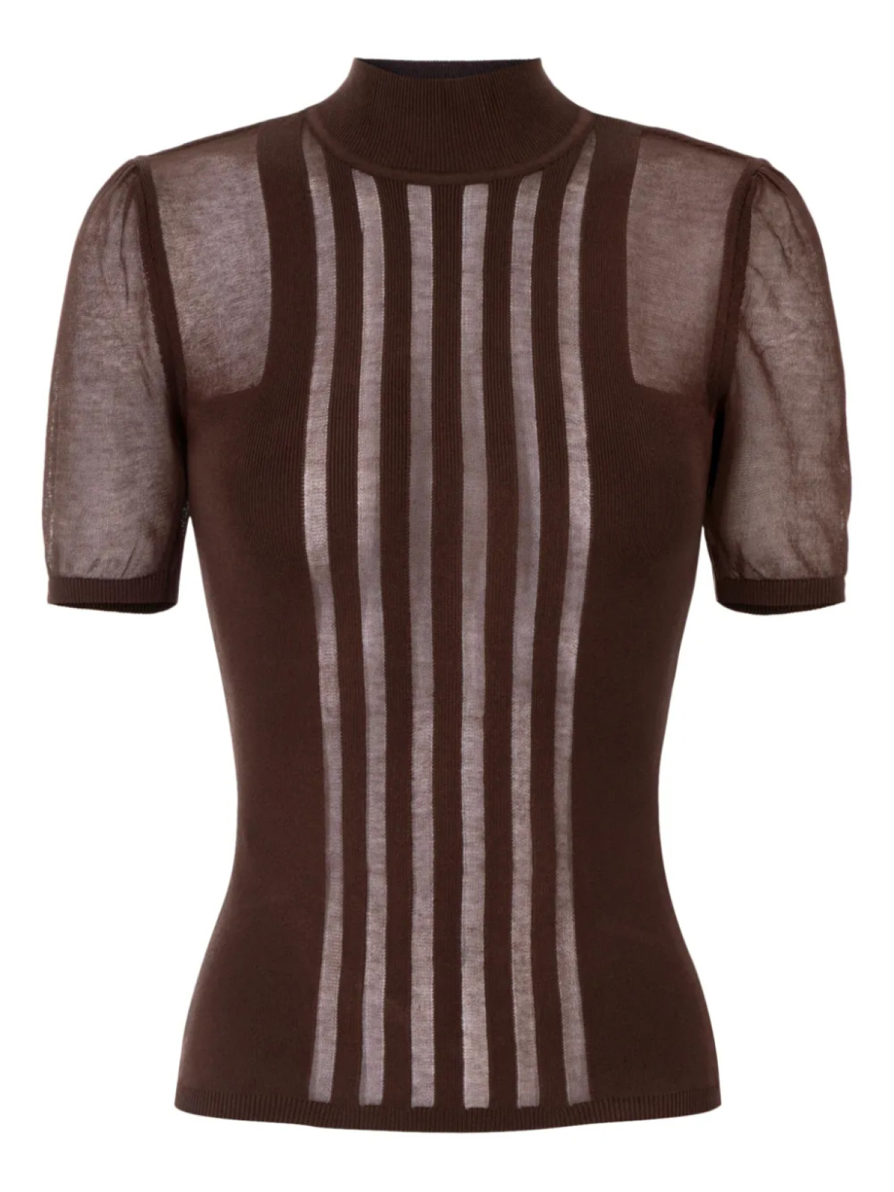 Топ с высоким воротом Elisabetta Franchi, коричневый
Топ с высоким воротом Elisabetta Franchi, коричневый