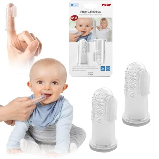 Зубные щетки на палец силиконовые REER 2 шт.
Зубные щетки на палец силиконовые REER 2 шт.