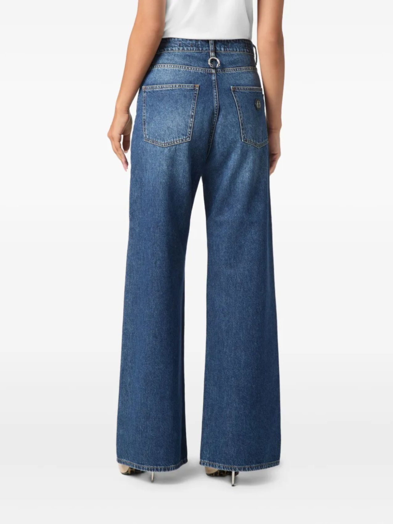 Джинсы с широкими штанинами Philipp Plein, синий
Джинсы с широкими штанинами Philipp Plein, синий