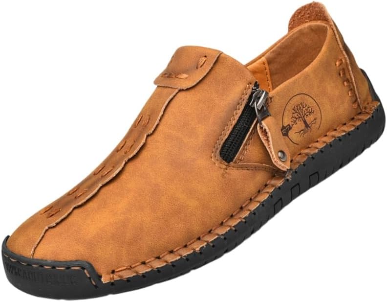 Мужские ретро-лоферы - с молнией, круглый носок, резиновая подошва, подходят как для повседневной носки, так и для официальных мероприятий Fmshi, желтый
Мужские ретро-лоферы - с молнией, круглый носок, резиновая подошва, подходят как для повседневной носки, так и для официальных мероприятий Fmshi, желтый