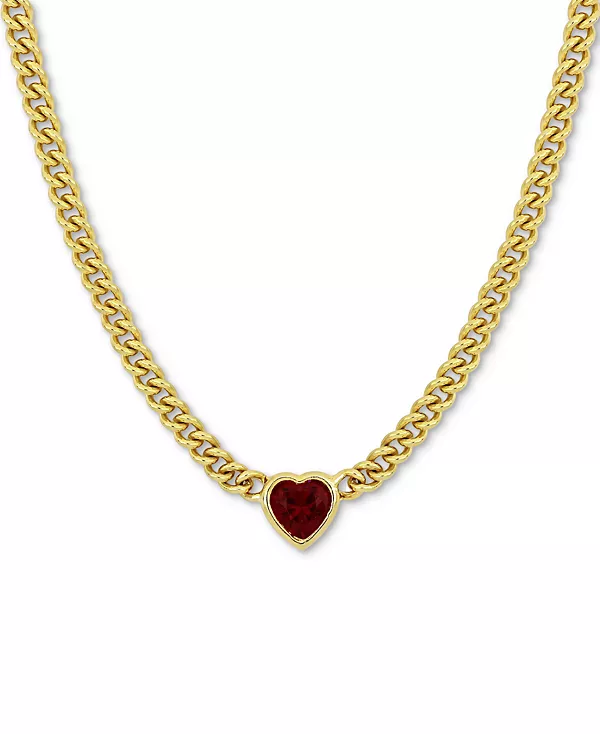Ожерелье-Воротник в форме сердца из выращенного в лаборатории рубина длиной 18 дюймов (2-7/8 карата) из стерлингового серебра с желтым покрытием Macy'S, ruby
Ожерелье-Воротник в форме сердца из выращенного в лаборатории рубина длиной 18 дюймов (2-7/8 карата) из стерлингового серебра с желтым покрытием Macy'S, ruby