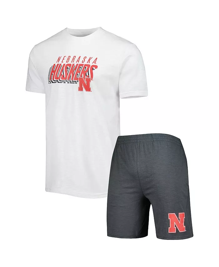 Мужской комплект футболки и шорт Nebraska Huskers Downfield в цвете угольный и белый Concepts Sport
Мужской комплект футболки и шорт Nebraska Huskers Downfield в цвете угольный и белый Concepts Sport