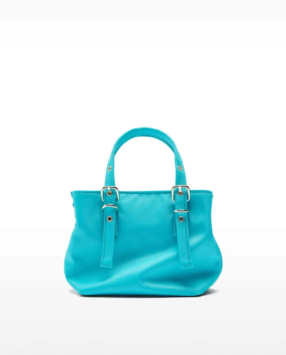 Сумка-тоут на руку, трансформирующаяся в сумку через плечо с магнитной застежкой, гладкая Parfois, светло-голубой 
Сумка-тоут на руку, трансформирующаяся в сумку через плечо с магнитной застежкой, гладкая Parfois, светло-голубой