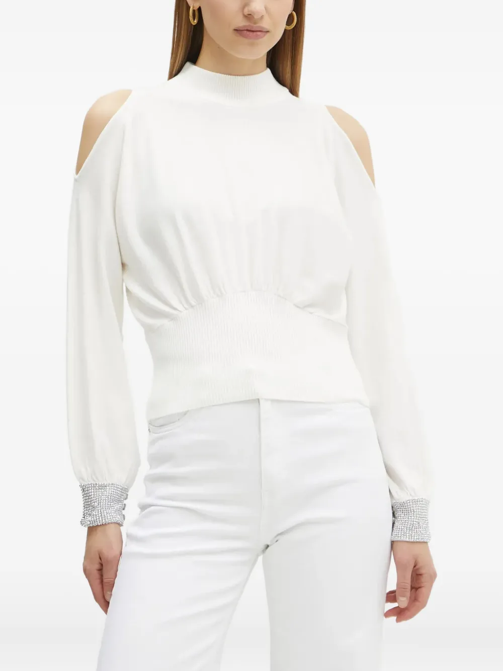 Декорированный свитер с открытыми плечами GUESS USA, белый
Декорированный свитер с открытыми плечами GUESS USA, белый