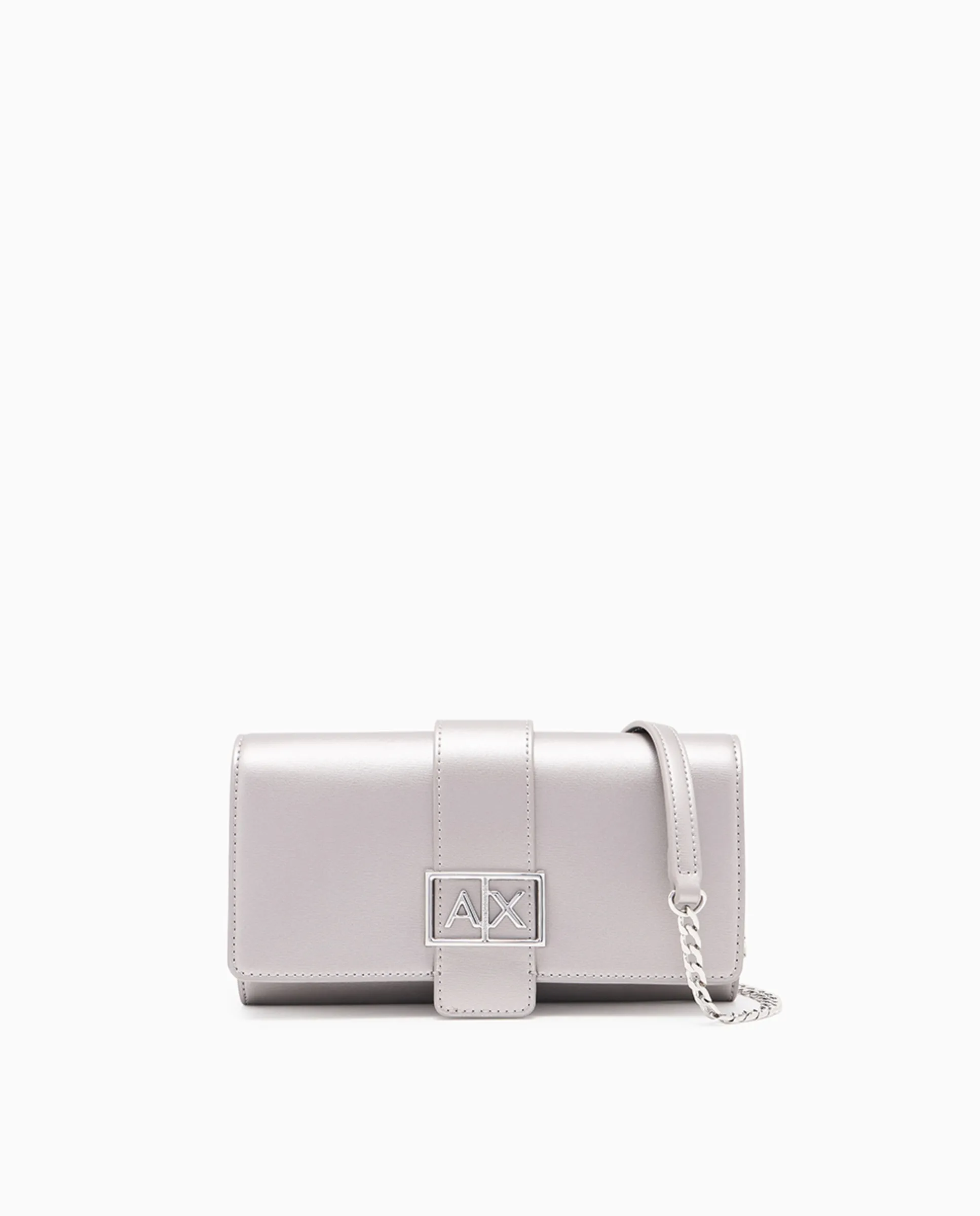 Женская сумка-кошелек с цепочкой Armani Exchange, серебряный
Женская сумка-кошелек с цепочкой Armani Exchange, серебряный