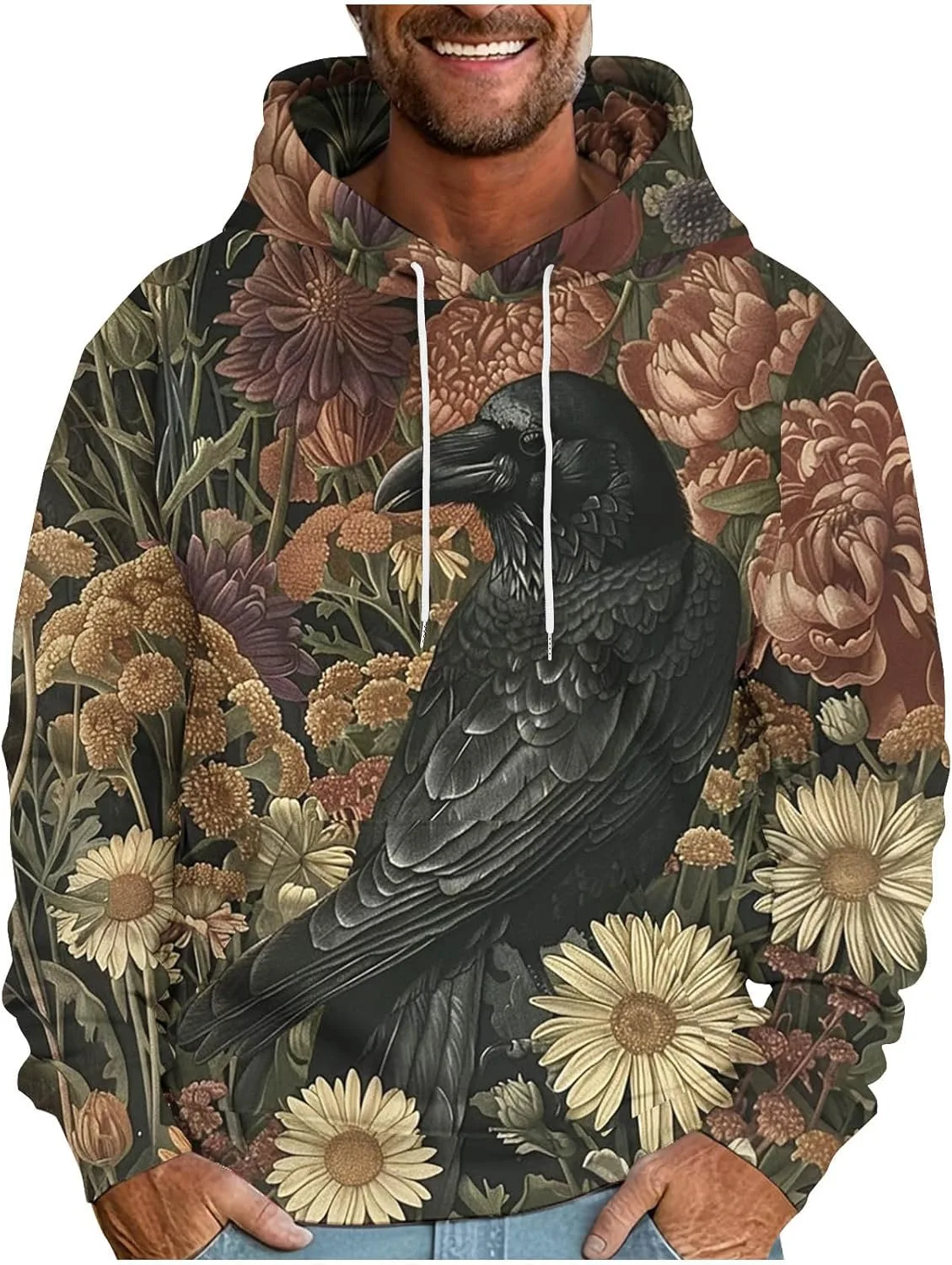 Графический оверсайз худи для мужчин с капюшоном на шнурке OTSANT
Графический оверсайз худи для мужчин с капюшоном на шнурке OTSANT