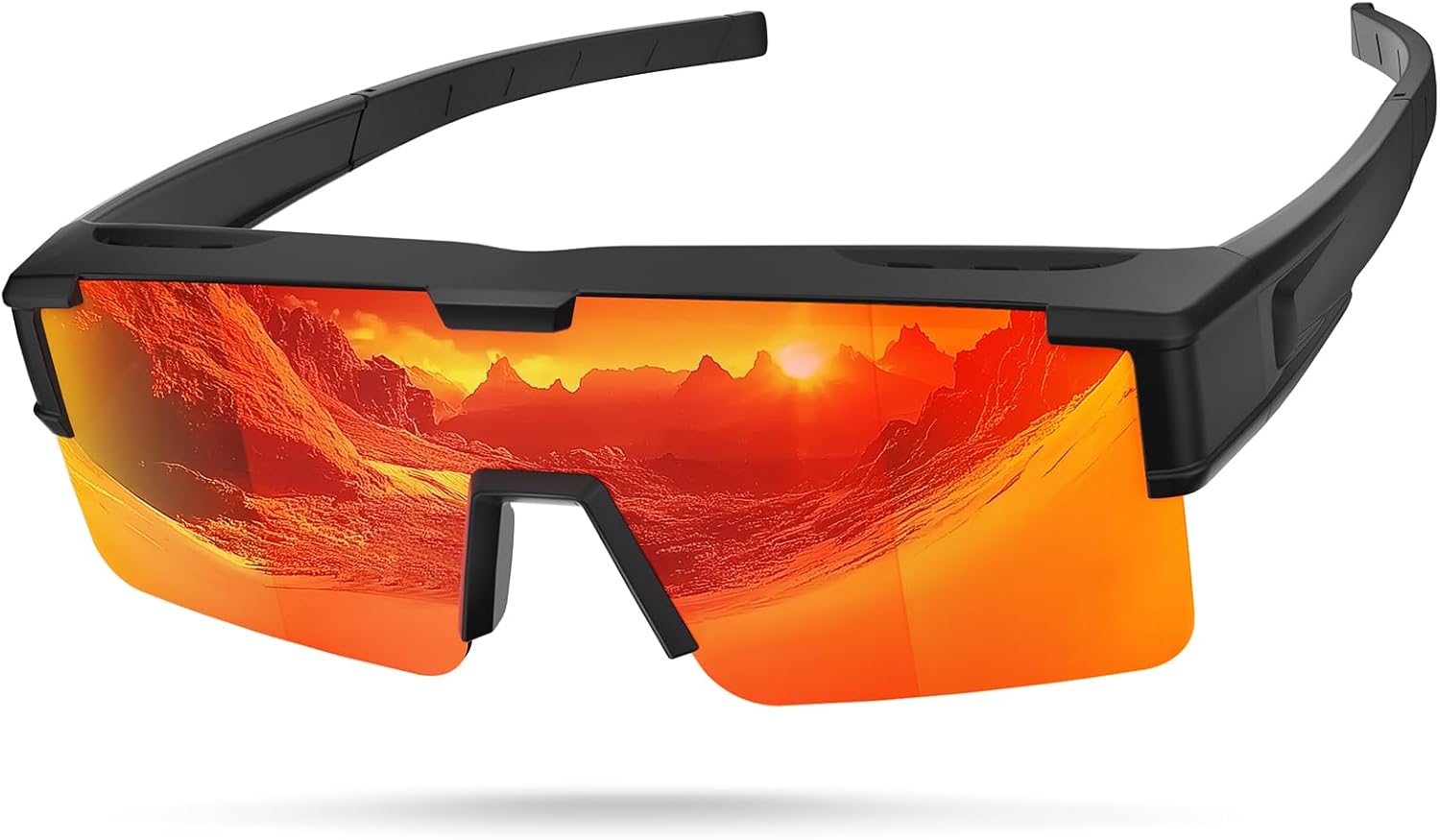 Солнцезащитные очки поверх обычных очков для мужчин - поляризованные спортивные очки с обтекаемой формой и защитой от УФ-излучения для вождения, рыбалки, езды на велосипеде Vcarsian, A6-black Frame Red Lens
Солнцезащитные очки поверх обычных очков для мужчин - поляризованные спортивные очки с обтекаемой формой и защитой от УФ-излучения для вождения, рыбалки, езды на велосипеде Vcarsian, A6-black Frame Red Lens