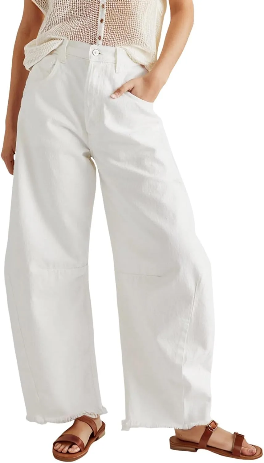 Женские укороченные джинсы baggy с высокой талией и широкими штанинами KAJXZ
Женские укороченные джинсы baggy с высокой талией и широкими штанинами KAJXZ