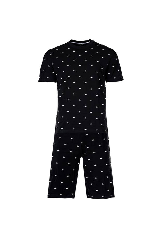 Пижамный комплект из 2 предметов - пижамный комплект для дома короткая пижама с принтом крокодилов по всей поверхности круглый вырез горловины Lacoste, черный
Пижамный комплект из 2 предметов - пижамный комплект для дома короткая пижама с принтом крокодилов по всей поверхности круглый вырез горловины Lacoste, черный